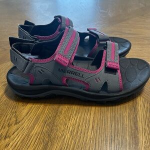 Merrell Huntington Sport Convert Sandals Women's Size 9 Rock Gray Pink J500330
